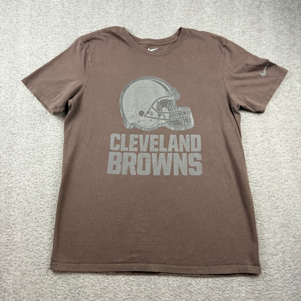 Nike Cleveland‎ Browns Men's Brown Graphic T-Shirt Medium NFL Football Fan Gear
